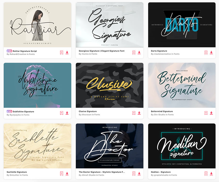 30+ Free Signature Fonts (Script Fonts to Download Now) Envato Tuts+